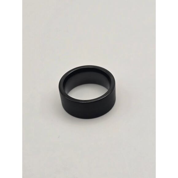 Men’s 10mm Black Tungsten Carbide Ring– Size 10 – Brushed Finish – Comfort Fit - Picture 1 of 2